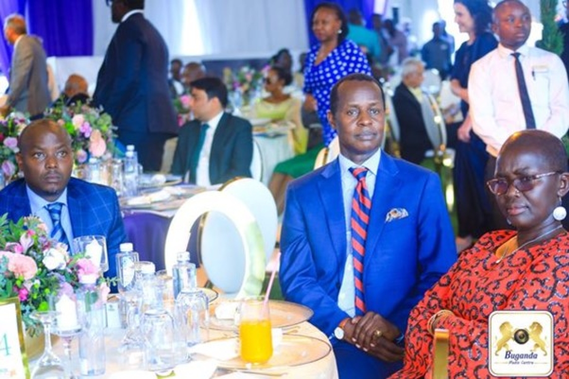 Prince David Kintu Wasajja (second from right) representing the Kabaka at the event Image